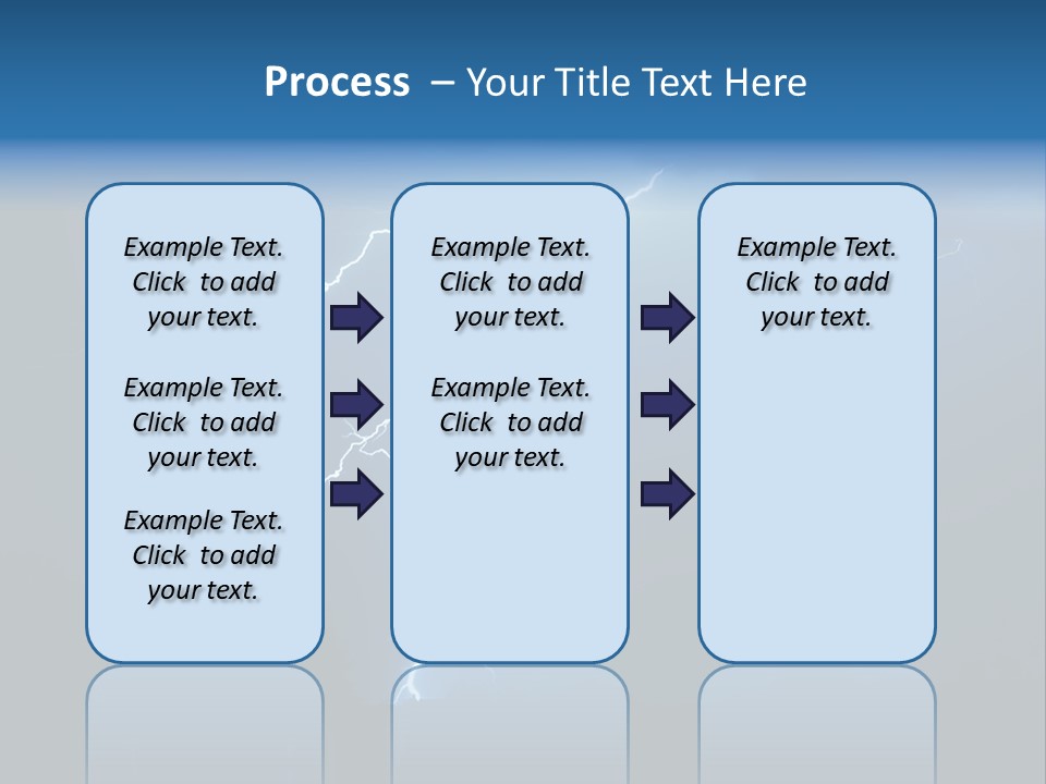 Blue Charge Thunder PowerPoint Template