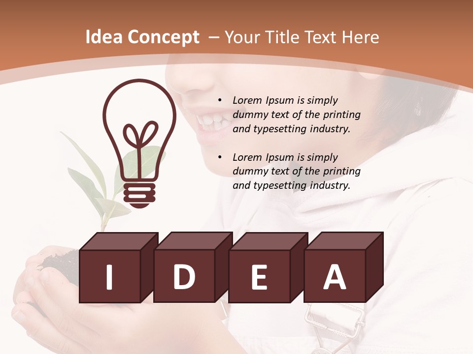 Sprout Emotion Seedling PowerPoint Template