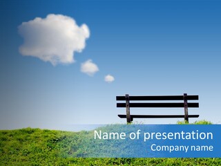 Grass Decision Clouds PowerPoint Template