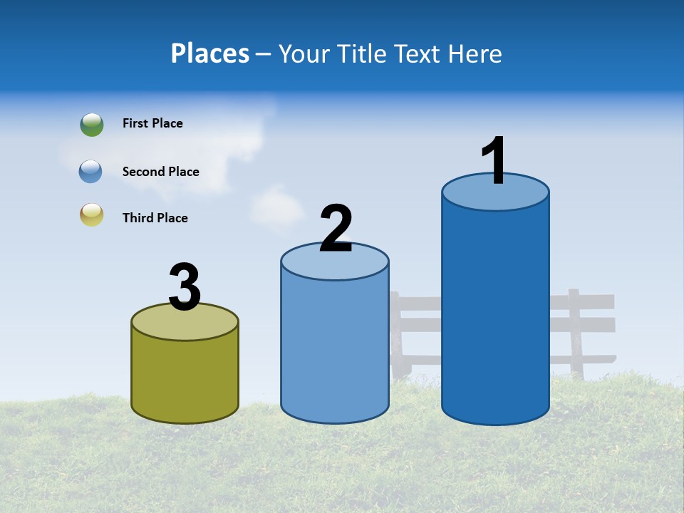 Grass Decision Clouds PowerPoint Template