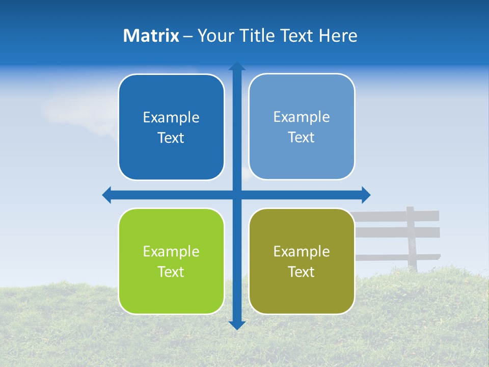 Grass Decision Clouds PowerPoint Template