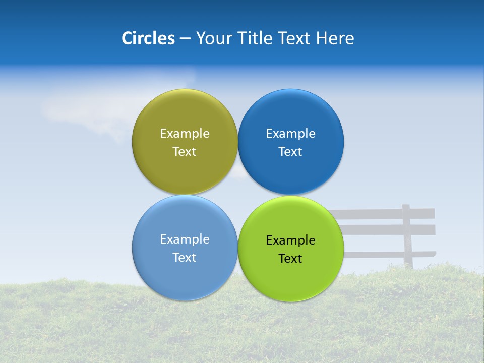 Grass Decision Clouds PowerPoint Template