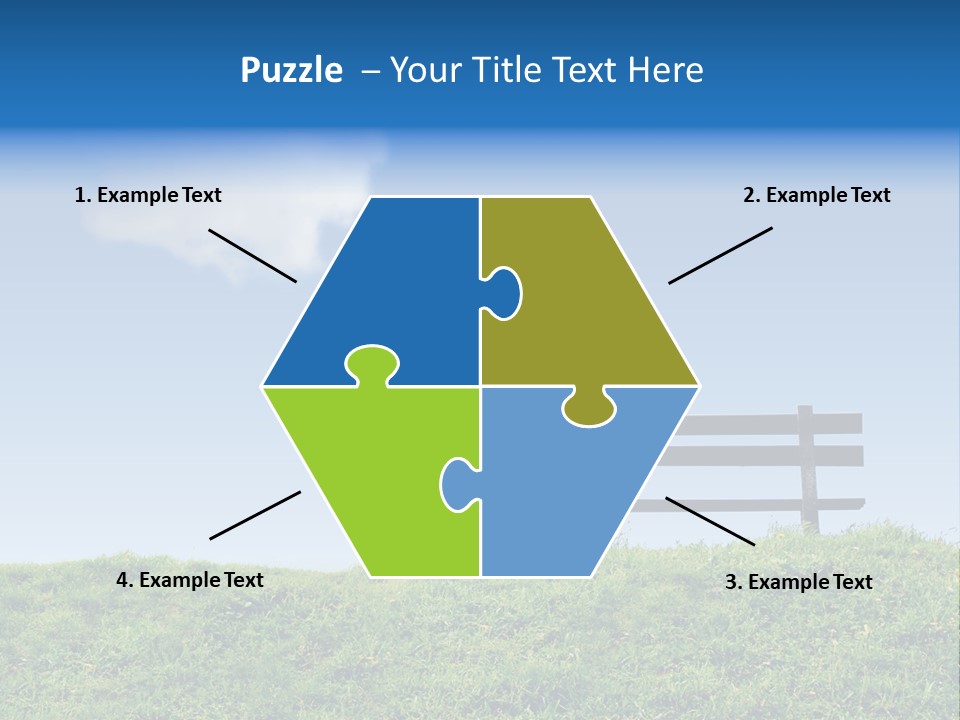 Grass Decision Clouds PowerPoint Template