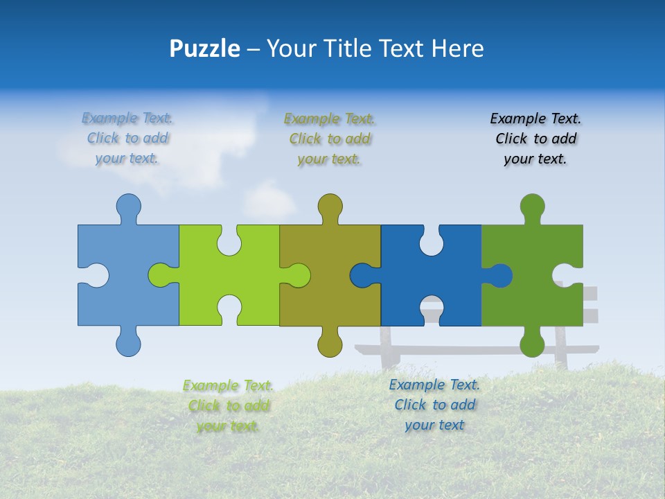 Grass Decision Clouds PowerPoint Template