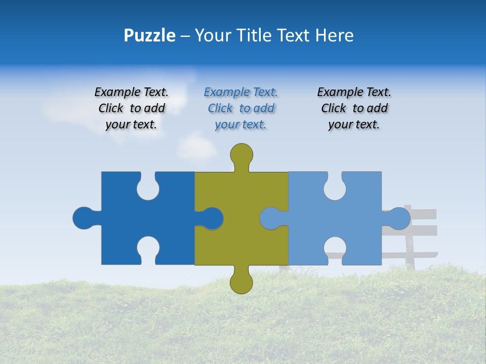 Grass Decision Clouds PowerPoint Template