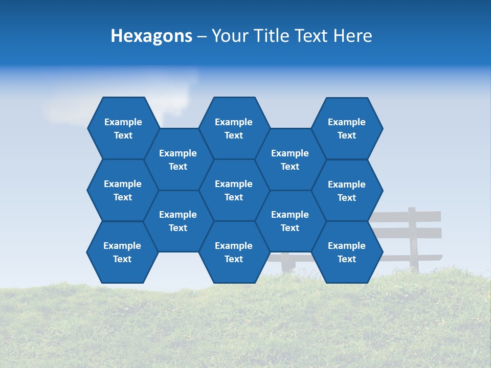 Grass Decision Clouds PowerPoint Template