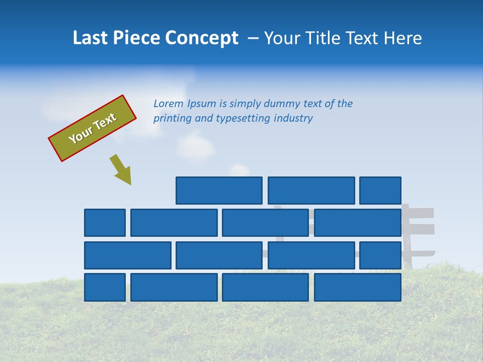 Grass Decision Clouds PowerPoint Template