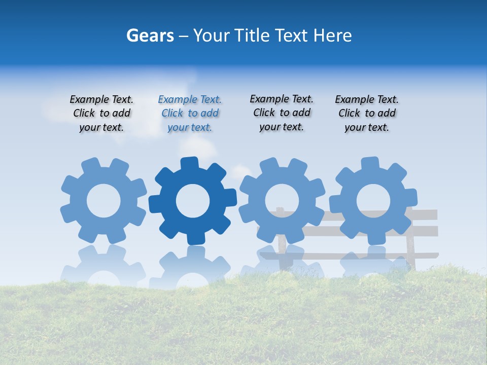 Grass Decision Clouds PowerPoint Template