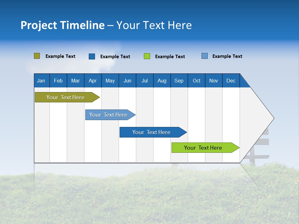 Grass Decision Clouds PowerPoint Template