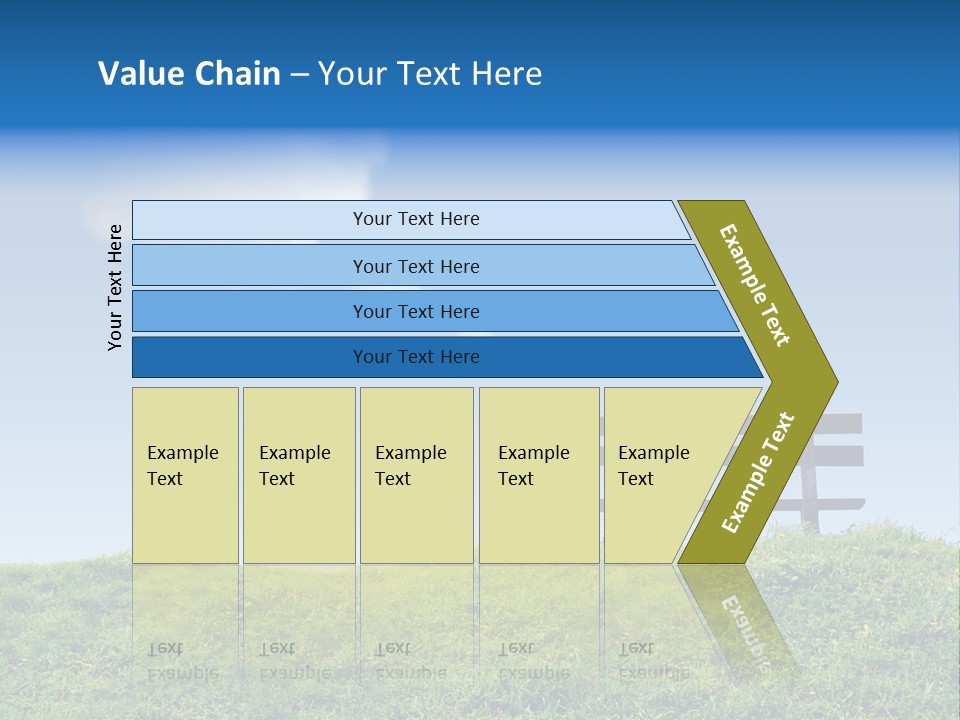 Grass Decision Clouds PowerPoint Template