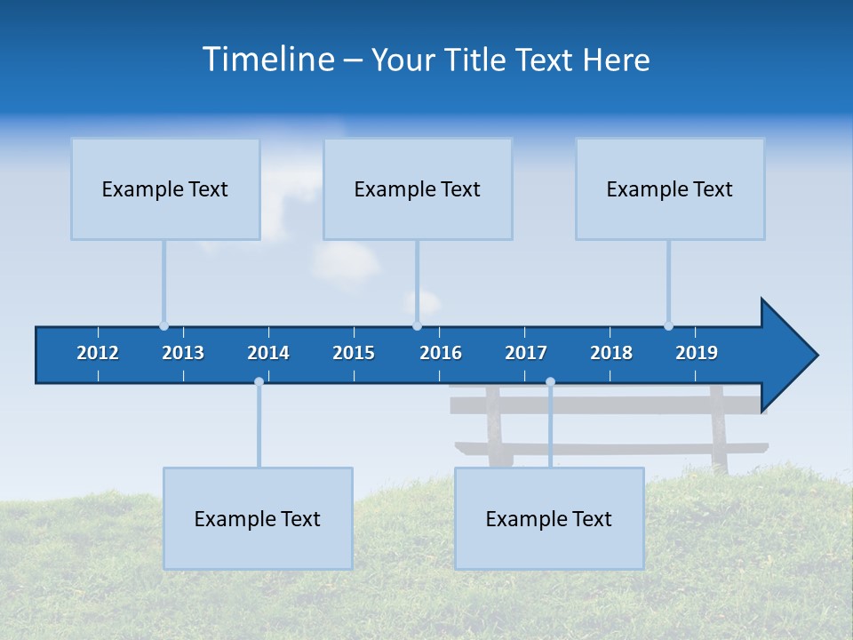 Grass Decision Clouds PowerPoint Template
