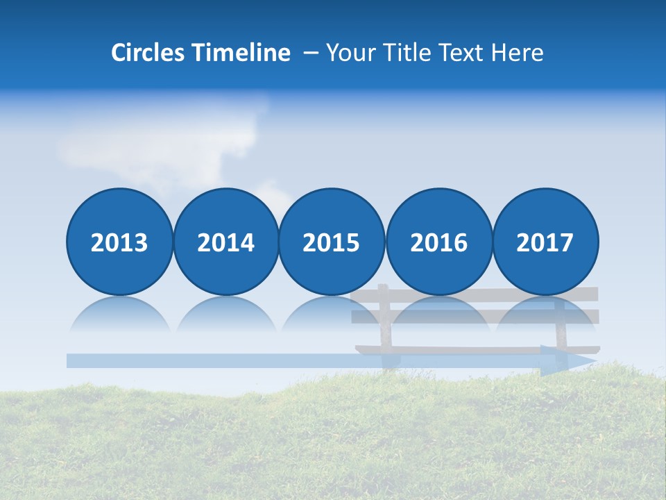 Grass Decision Clouds PowerPoint Template