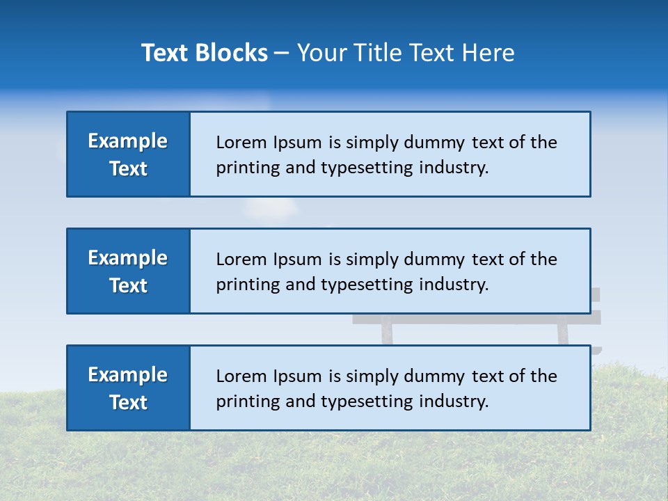 Grass Decision Clouds PowerPoint Template