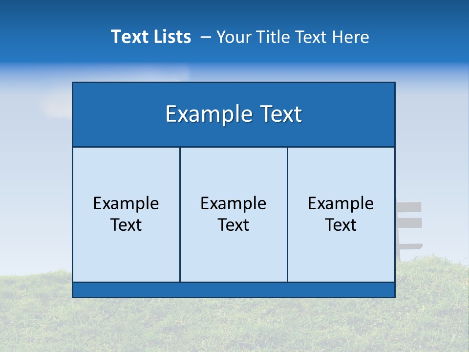 Grass Decision Clouds PowerPoint Template