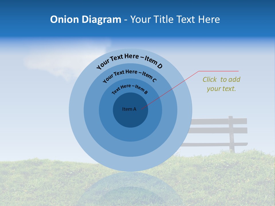 Grass Decision Clouds PowerPoint Template