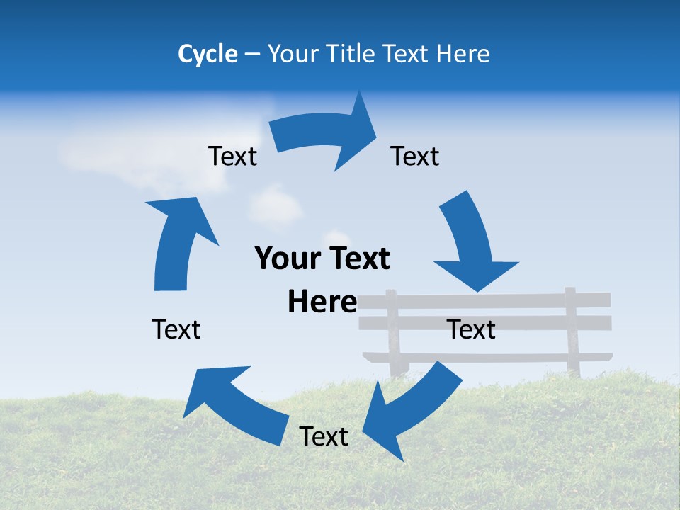 Grass Decision Clouds PowerPoint Template