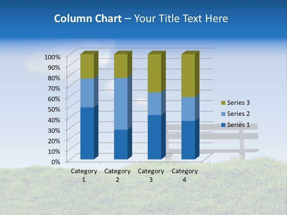 Grass Decision Clouds PowerPoint Template