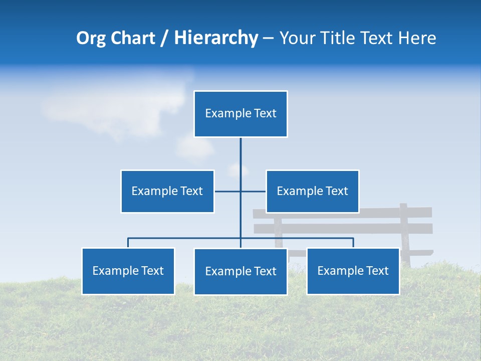 Grass Decision Clouds PowerPoint Template