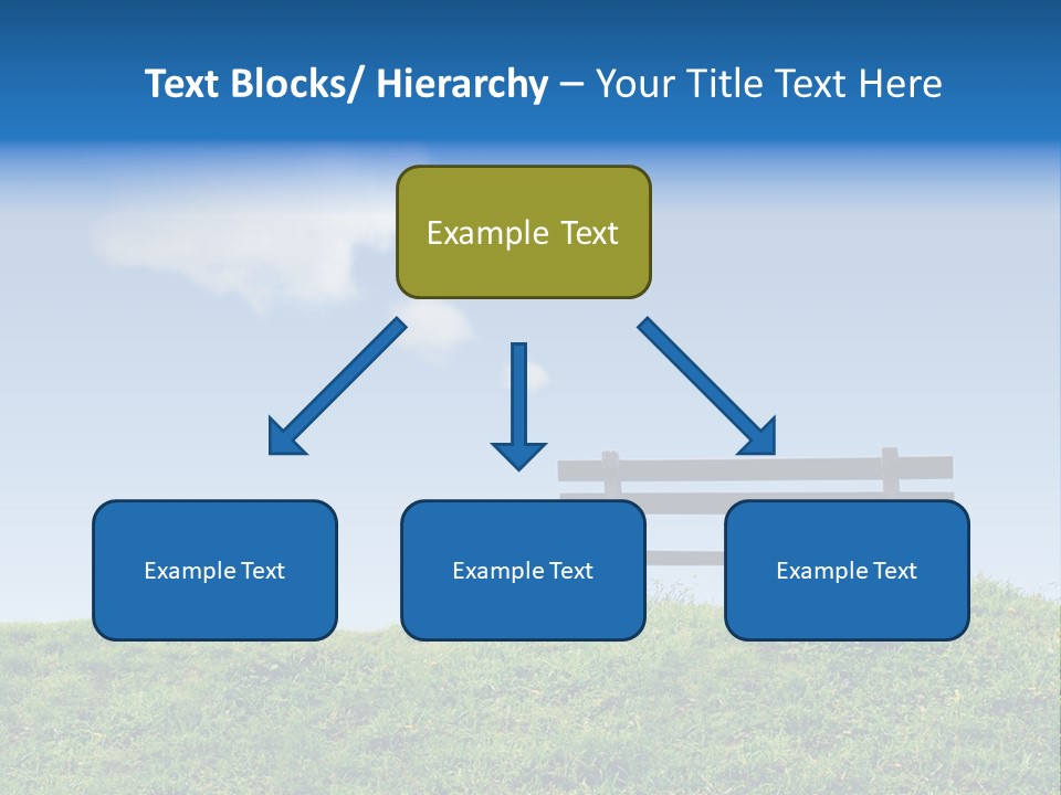 Grass Decision Clouds PowerPoint Template