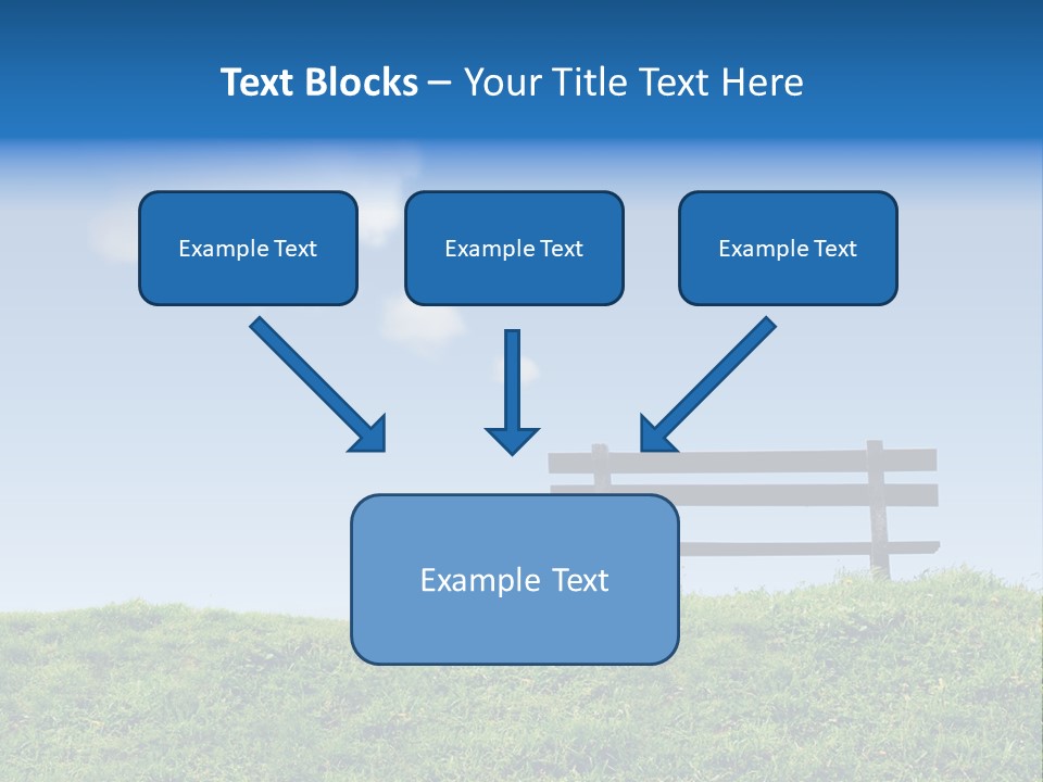 Grass Decision Clouds PowerPoint Template