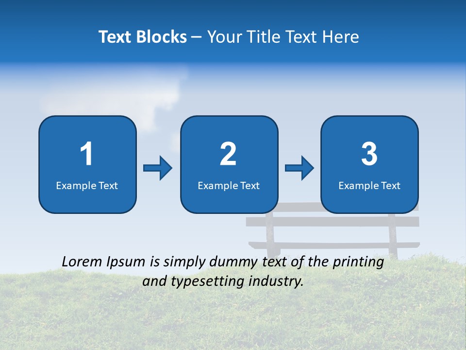 Grass Decision Clouds PowerPoint Template