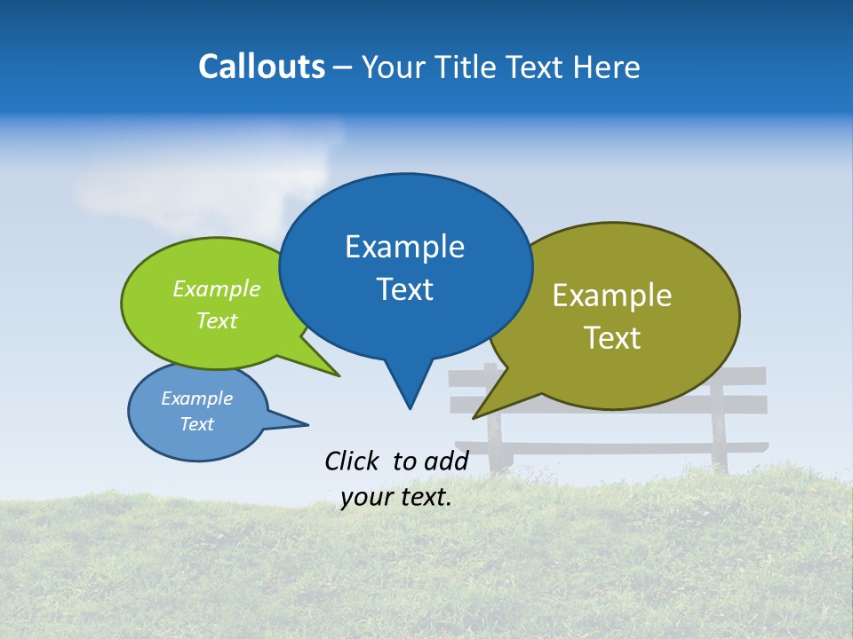 Grass Decision Clouds PowerPoint Template