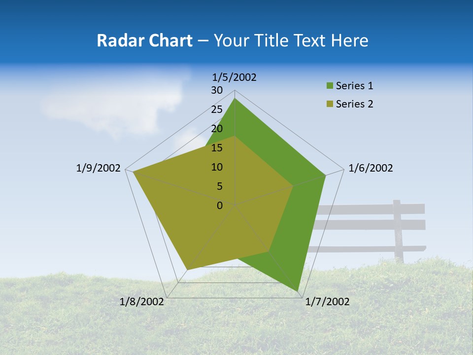 Grass Decision Clouds PowerPoint Template