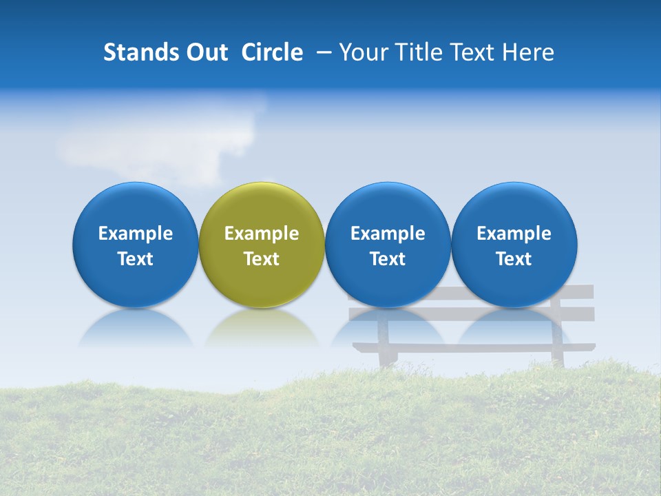 Grass Decision Clouds PowerPoint Template