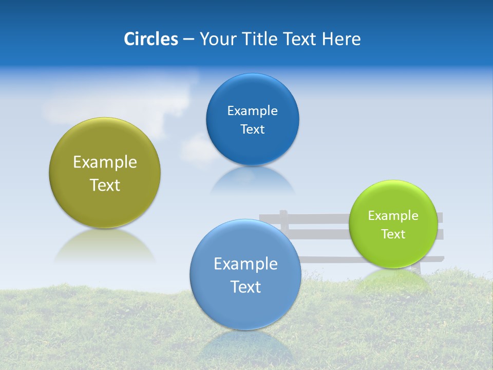 Grass Decision Clouds PowerPoint Template