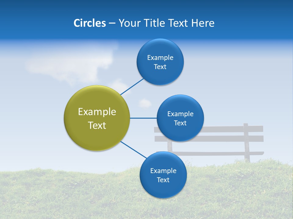 Grass Decision Clouds PowerPoint Template