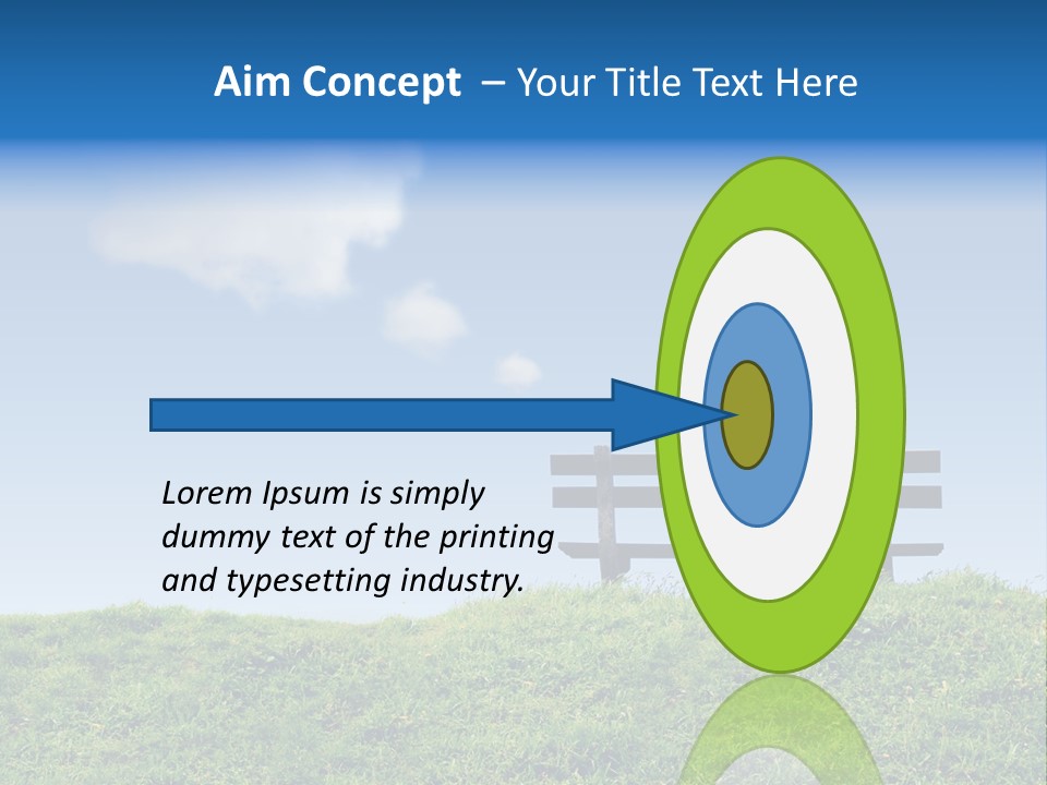 Grass Decision Clouds PowerPoint Template