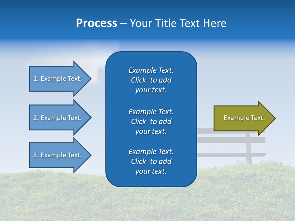 Grass Decision Clouds PowerPoint Template