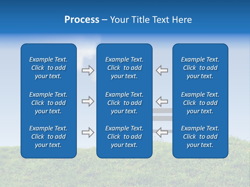 Grass Decision Clouds PowerPoint Template