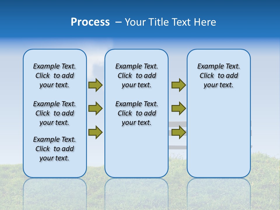 Grass Decision Clouds PowerPoint Template