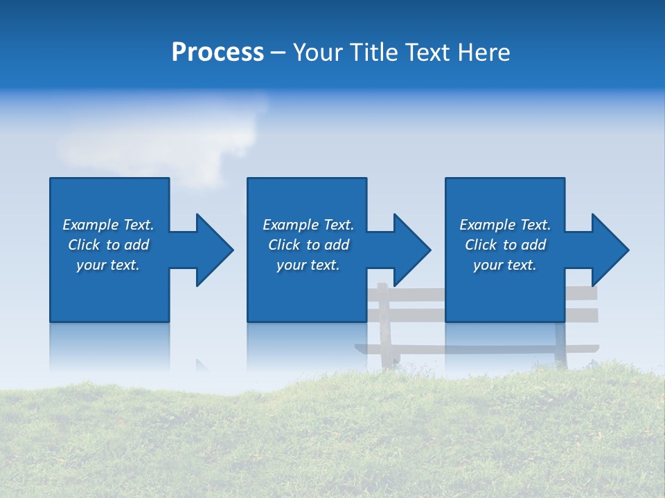 Grass Decision Clouds PowerPoint Template