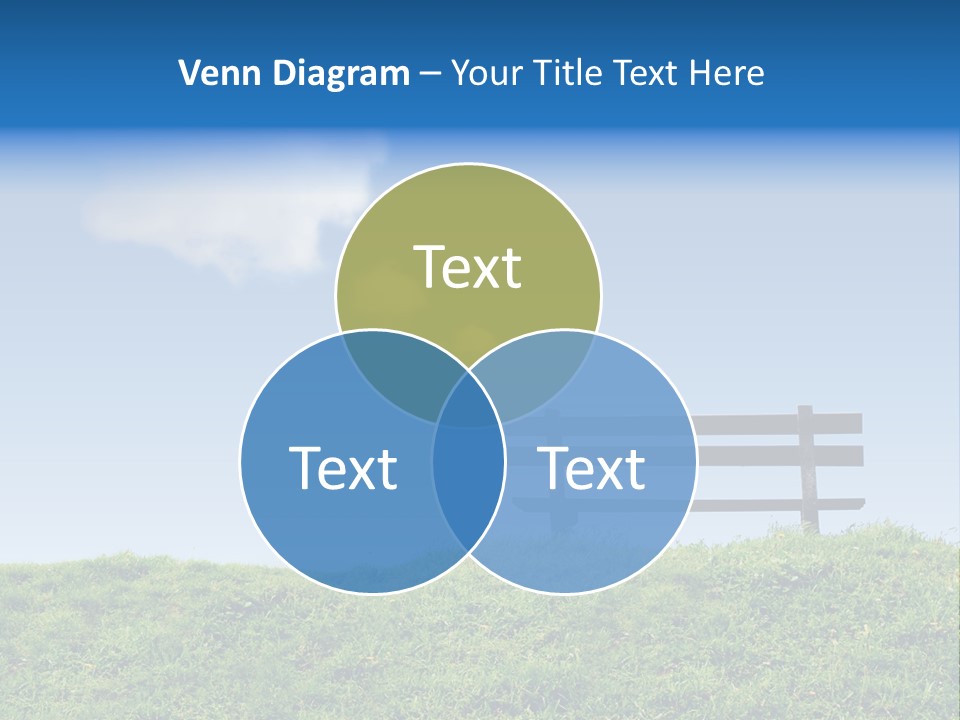 Grass Decision Clouds PowerPoint Template