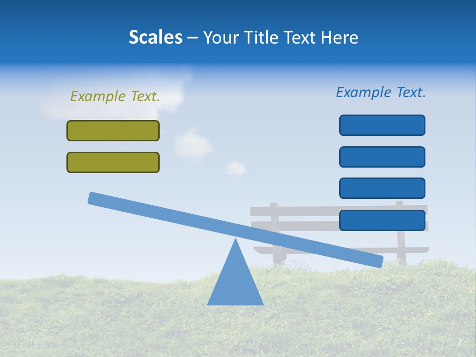 Grass Decision Clouds PowerPoint Template