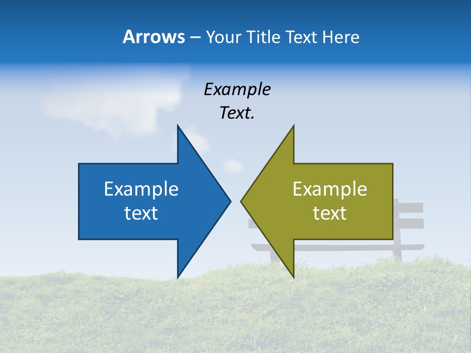 Grass Decision Clouds PowerPoint Template