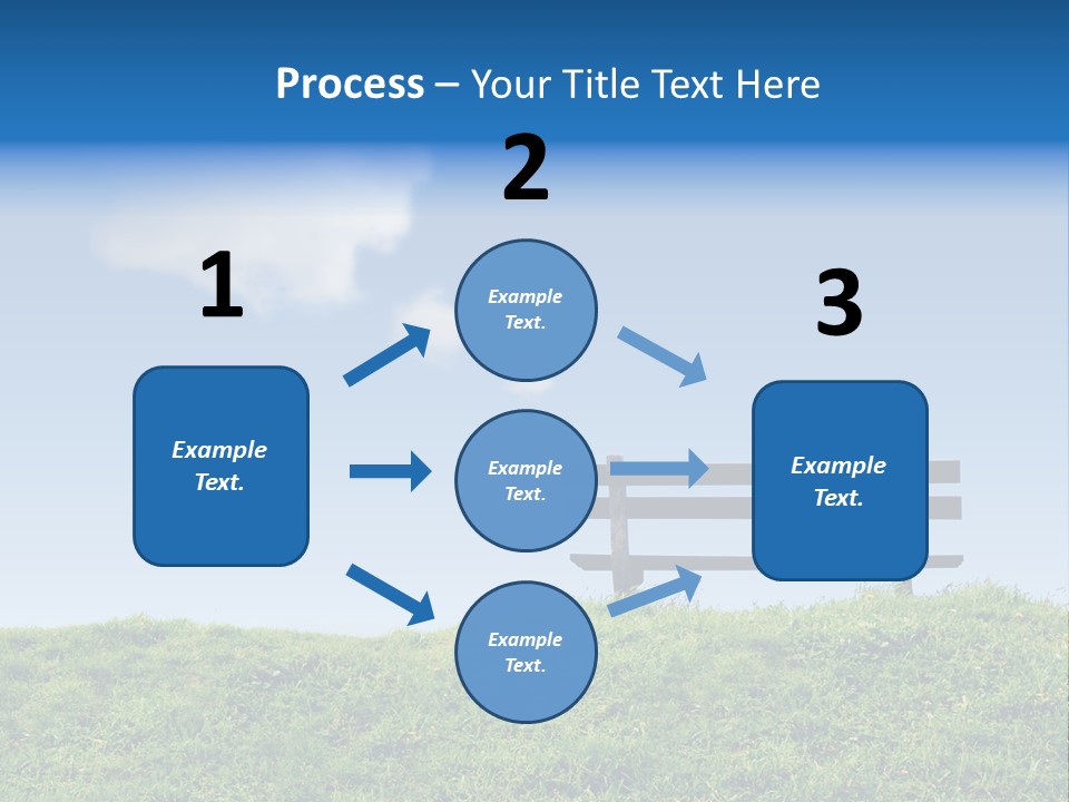 Grass Decision Clouds PowerPoint Template