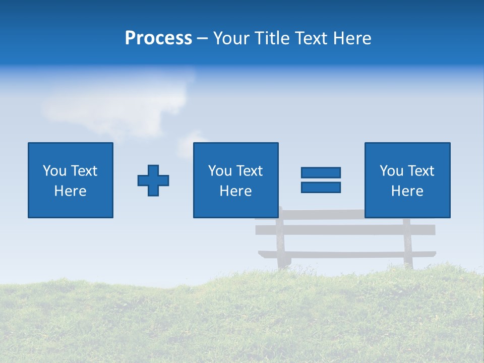 Grass Decision Clouds PowerPoint Template