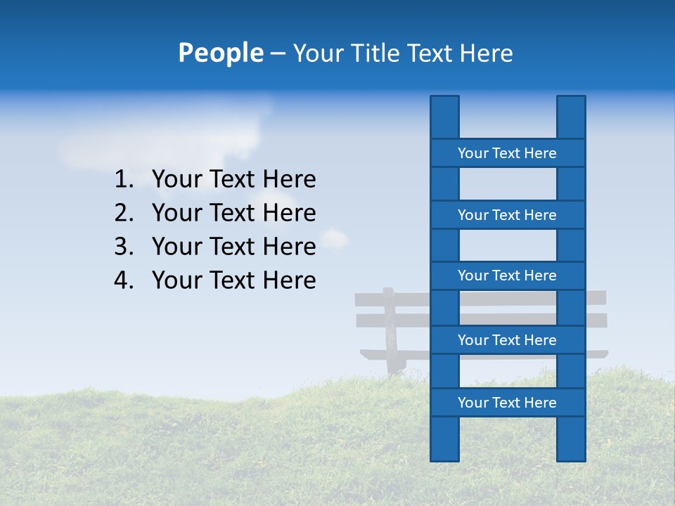 Grass Decision Clouds PowerPoint Template