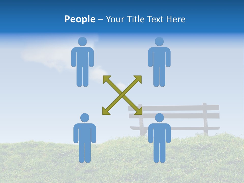 Grass Decision Clouds PowerPoint Template