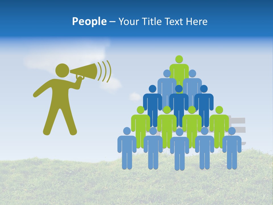 Grass Decision Clouds PowerPoint Template