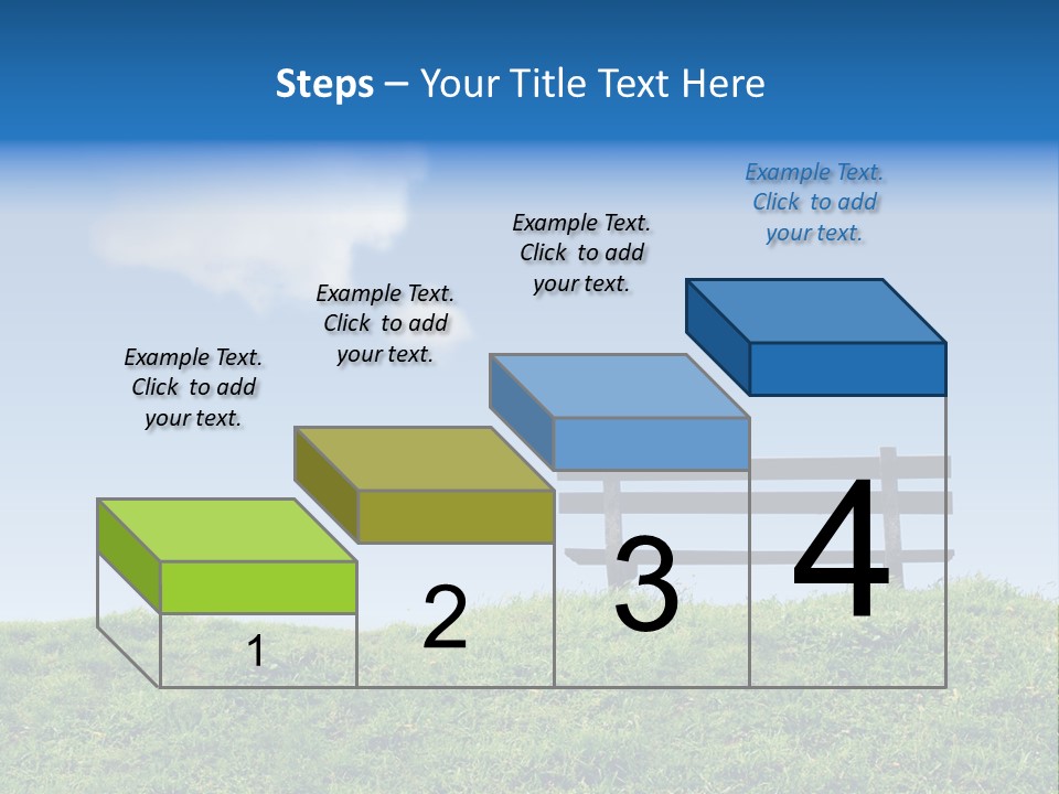 Grass Decision Clouds PowerPoint Template