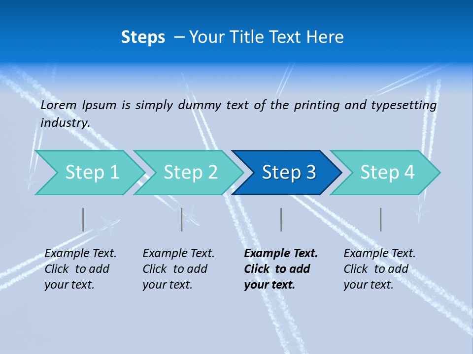 Aviation Sky Civil PowerPoint Template