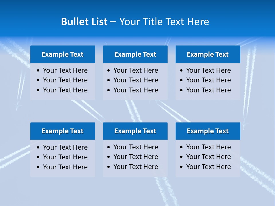 Aviation Sky Civil PowerPoint Template