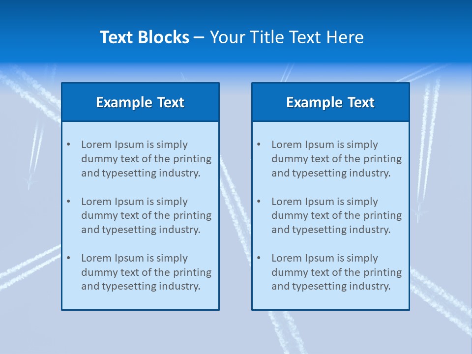 Aviation Sky Civil PowerPoint Template