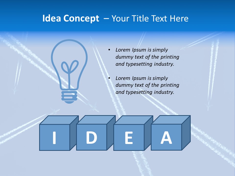 Aviation Sky Civil PowerPoint Template