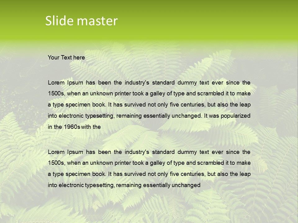 Branch Canopy Nature PowerPoint Template