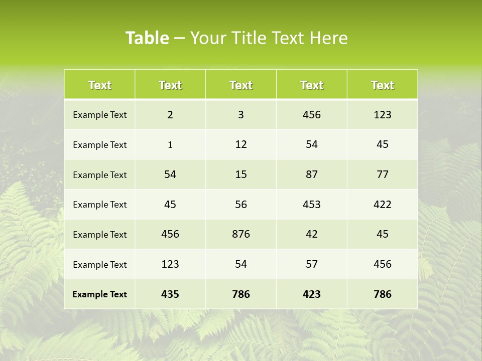 Branch Canopy Nature PowerPoint Template